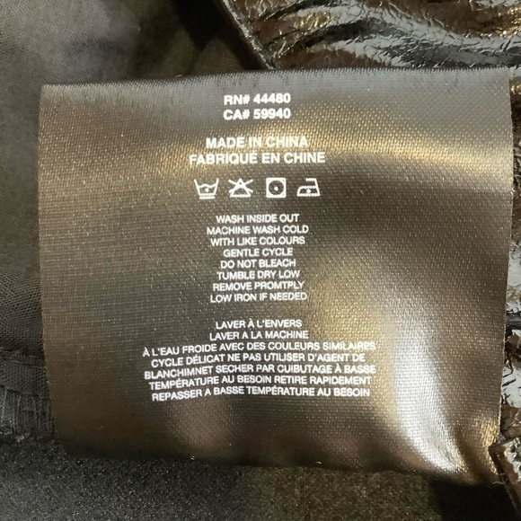 AFRM Xander Faux Leather Wide Leg Pant Size 30 - Picture 12 of 13